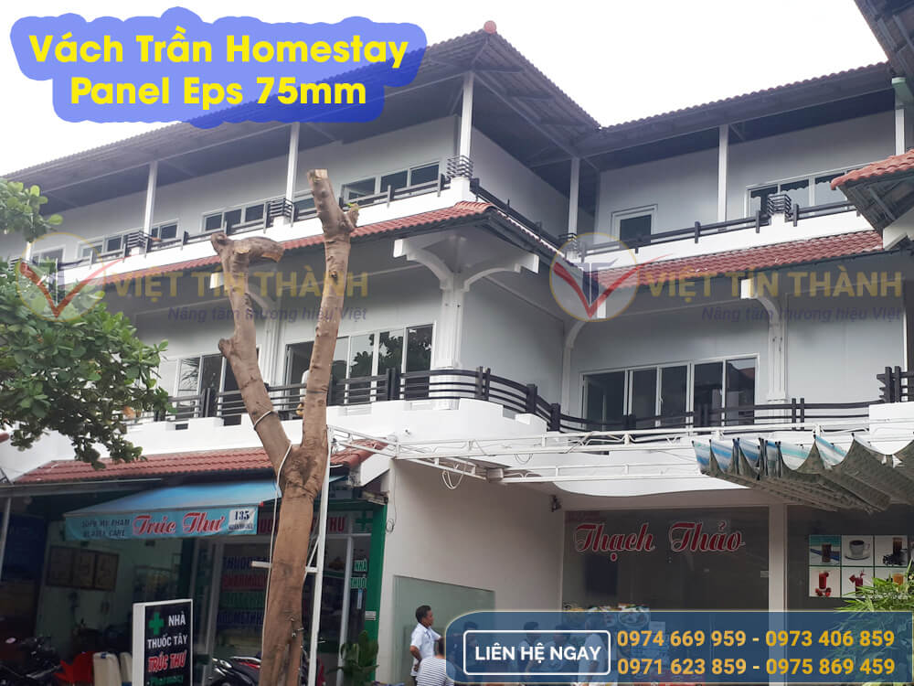 ứng dụng panel eps thi công lắp ghép homestay